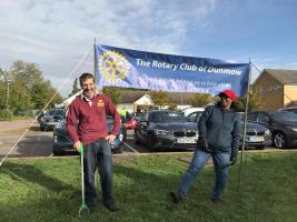 Simon & Barbara of the Takeley Group on the Litter Picking event.